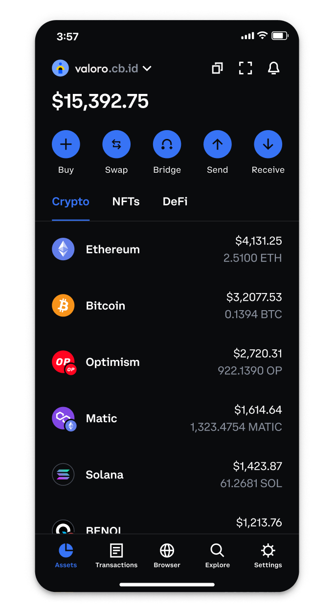 Image demonstrating the interface of the trade flow.
